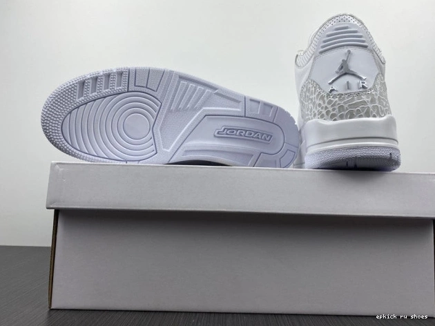 Rep White' Retro Jordan 3 PS 'Triple Air 429487-111 0707